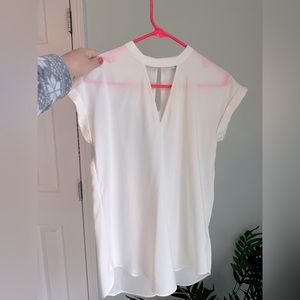 EXPRESS Womens White Blouse Size S